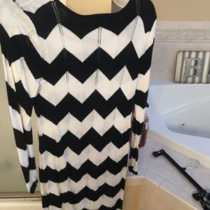 Black and white dress